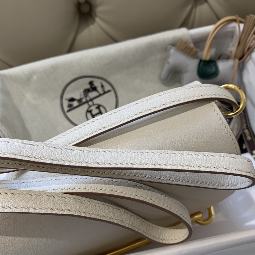 에르메스 룰리스18 나타 화이트 금장 에버컬러